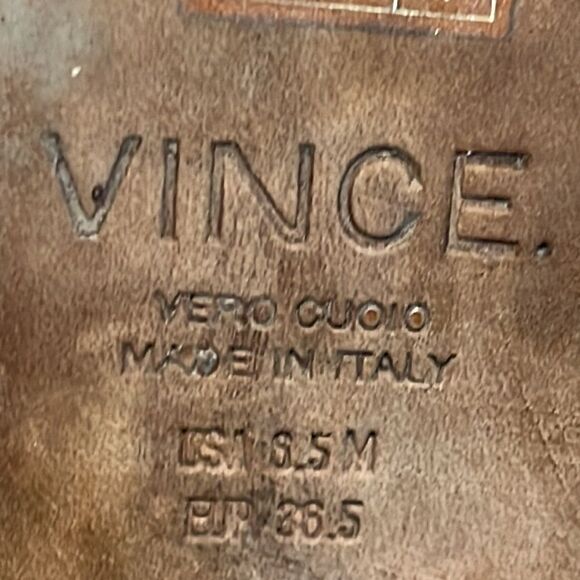 Vince Black Leather Heeled Ankle Booties Size 6.5 - Picture 12 of 14